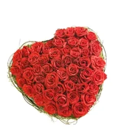 100 Red Roses heart shape Arrangement