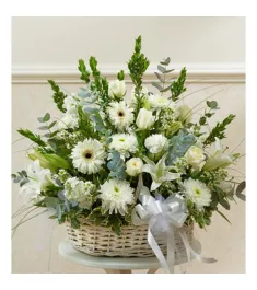 White Flower Arrangement  Send to Philippines