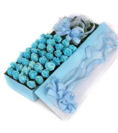 36 Blue roses in box delivery to philippines