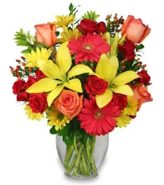 mix flowers in vase to philippines