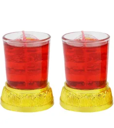 2 Pcs Gel Type Candle (Red)