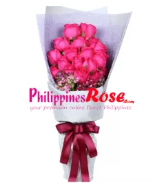 Two Dozen Red Roses in Bouquet to Philippines