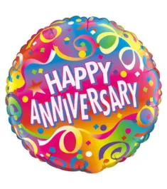 One Anniversary Mylar Balloon