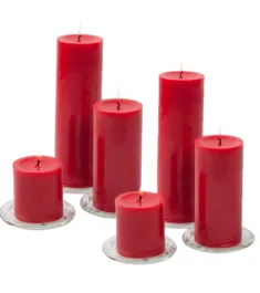 6 Pcs Red Color Candles