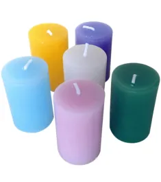 6 Pcs Red Color Candles