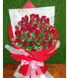 36 Red Roses in Bouquet