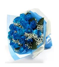 12 Blue Ecuadorian Roses to Philippines