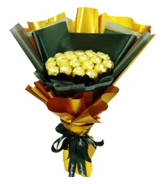 16 Pcs of Ferrero Rocher Chocolates Bouquet