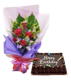 Send Chocolate Dedication Cake By Red Ribbon