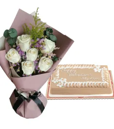 vday-flower-cake-combo