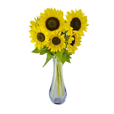 ​6 Pieces Sunflowers in Vase