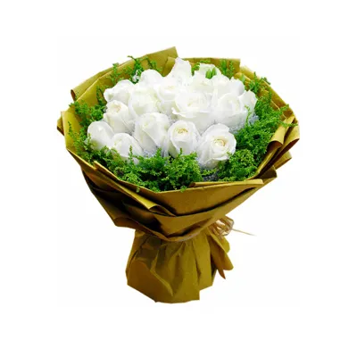 24 White Roses