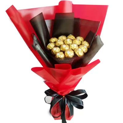 12 Pcs of Ferrero Rocher Chocolates Bouquet