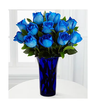 12 Blue Ecuadorian Roses to Philippines