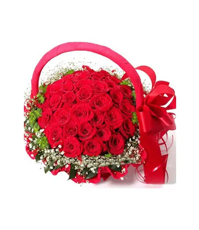 36 Red Roses in Basket to Philippines