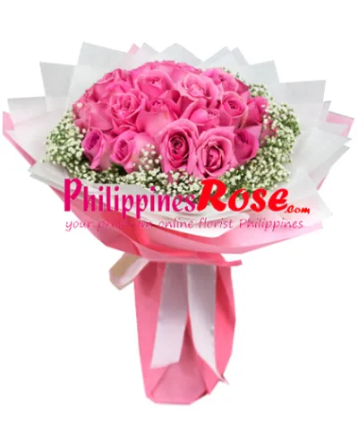 Two Dozen Red Roses in Bouquet to Philippines