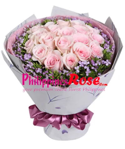 Two Dozen Red Roses in Bouquet to Philippines