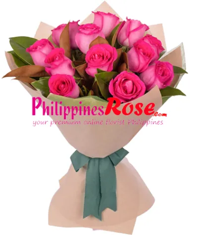 Two Dozen Red Roses in Bouquet to Philippines