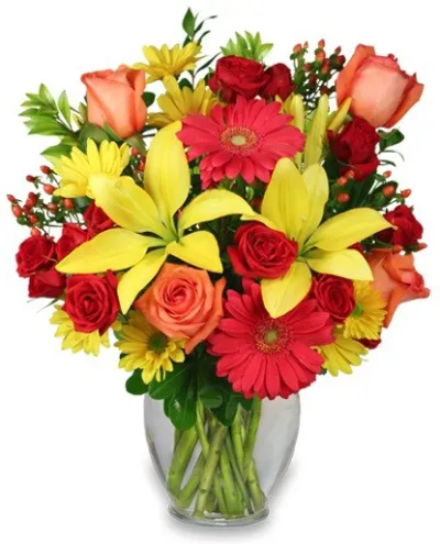 mix flowers in vase to philippines