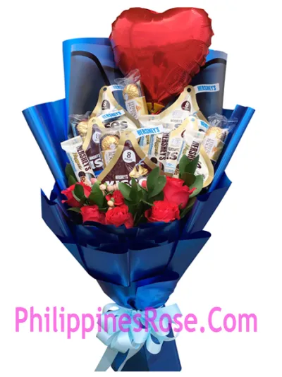 blue roses bouquet deliver in manila