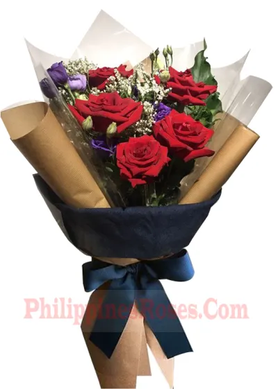 buy 6 red roses bouquet in philippines