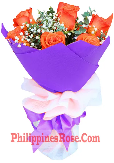 online 6 orange roses in philippines