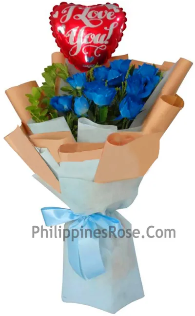 blue roses bouquet deliver in manila